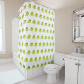 Rideaux De Douche Dessin Animé Oiseau Vert (En situation)