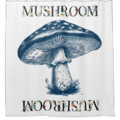 Rideaux De Douche Dessin antique du champignon (Devant)