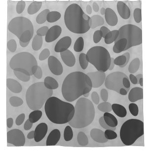 Rideaux De Douche Dessin de dessin Chien Empreinte de patte Colorful