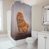 Rideaux De Douche Dessin de la boucherie de chien (En situation)