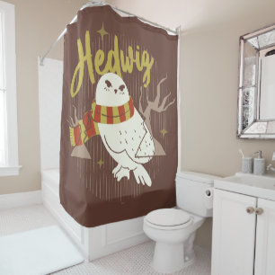 Rideaux De Douche Dessin de la forêt fantaisiste d'Hedwig