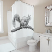 Rideaux De Douche Dessin d'écureuil (En situation)