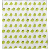 Rideaux De Douche Dessin d'oiseau vert (Devant)