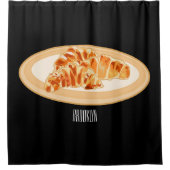 Rideaux De Douche Dessin du Croissant (Devant)