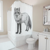 Rideaux De Douche Dessin Fox (En situation)