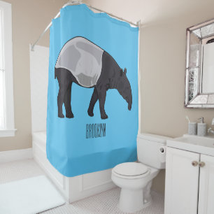 Rideaux De Douche Dessin sur Tapir