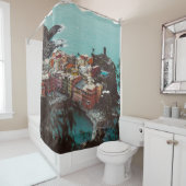 Rideaux De Douche Destination de vacances (En situation)