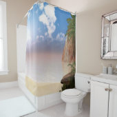 Rideaux De Douche Destination de vacances (En situation)