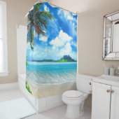Rideaux De Douche Destination de vacances (En situation)