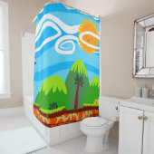 Rideaux De Douche Destination de vacances (En situation)