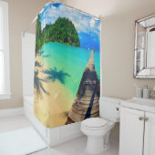 Rideaux De Douche Destination de vacances (En situation)