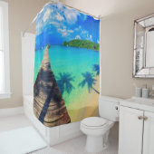 Rideaux De Douche Destination vacances (En situation)