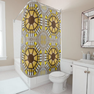 Rideaux De Douche Détails du plafond architectural x grand motif