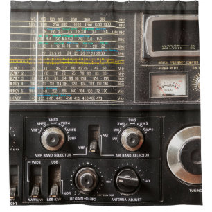 Rideaux De Douche Détails d'un ancien récepteur radio am