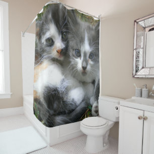 Rideaux De Douche Deux chatons