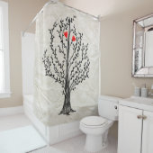 Rideaux De Douche Deux coeurs (En situation)