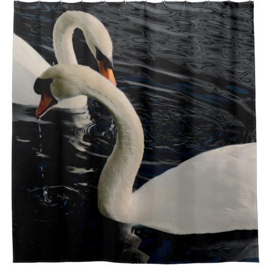 Rideaux De Douche Deux cygnes (Devant)