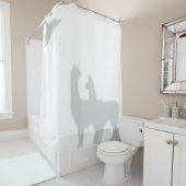 Rideaux De Douche Deux Llamas Shadow Silhouette Shadow Buddies (En situation)