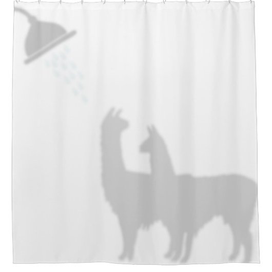 Rideaux De Douche Deux Llamas Shadow Silhouette Shadow Buddies (Devant)