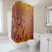 Rideaux De Douche Dew en cuivre (En situation)