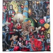 Rideaux De Douche Día de Muertos (Devant)