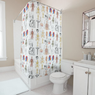 Rideaux De Douche Diagrammes Médicale d'anatomie humaine