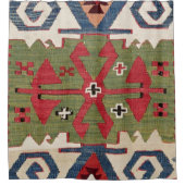 Rideaux De Douche Diamant Arrow Konya Blue Green Cowboy  (Devant)