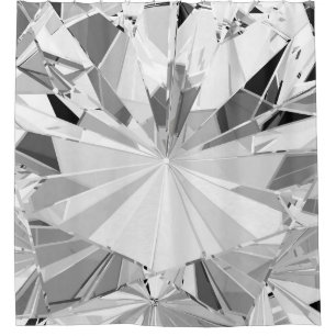 Rideaux De Douche Diamant réaliste : 3D Texture Gros plan