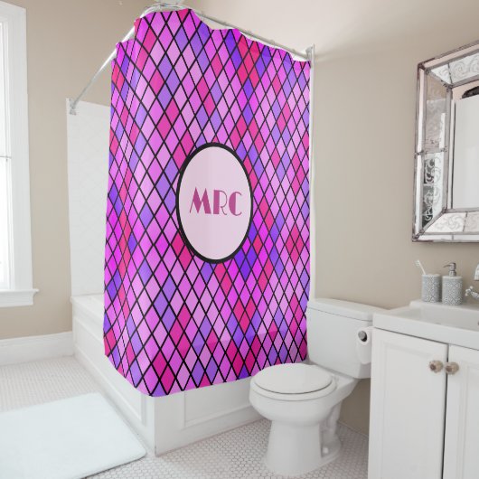 Rideaux De Douche Diamants de bijoux (En situation)