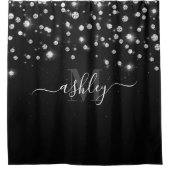 Rideaux De Douche Diamants noirs (Devant)