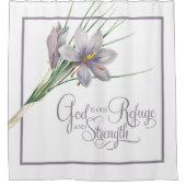 Rideaux De Douche Dieu est notre Refuge et notre force (Devant)