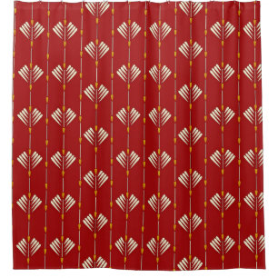 Rideaux De Douche Digital Mughal : Textile Plante Artwork.