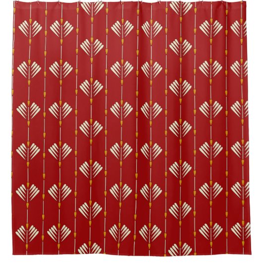 Rideaux De Douche Digital Mughal : Textile Plante Artwork. (Devant)