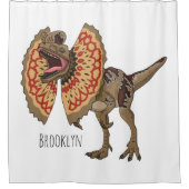 Rideaux De Douche Dilophosaurus dessin animé (Devant)