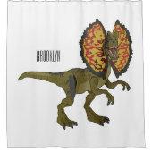 Rideaux De Douche Dilophosaurus dessin animé (Devant)