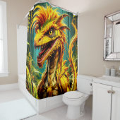 Rideaux De Douche Dinosaur Bird (En situation)