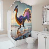 Rideaux De Douche Dinosaur Bird (En situation)