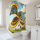 Rideaux De Douche Dinosaur Bird (En situation)