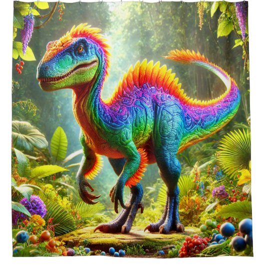 Rideaux De Douche Dinosaure (Devant)