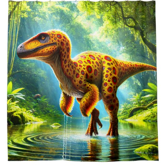 Rideaux De Douche Dinosaure (Devant)