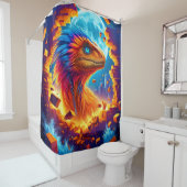 Rideaux De Douche Dinosaure (En situation)