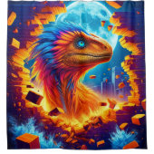 Rideaux De Douche Dinosaure (Devant)