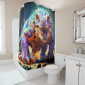 Rideaux De Douche Dinosaure (En situation)