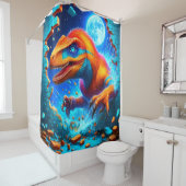 Rideaux De Douche Dinosaure (En situation)