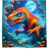 Rideaux De Douche Dinosaure (Devant)