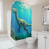 Rideaux De Douche Dinosaure (En situation)