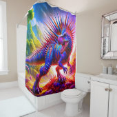 Rideaux De Douche Dinosaure (En situation)