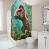 Rideaux De Douche Dinosaure (En situation)