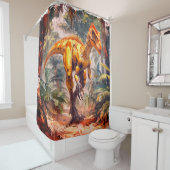 Rideaux De Douche Dinosaure (En situation)