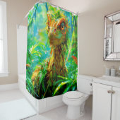 Rideaux De Douche Dinosaure (En situation)